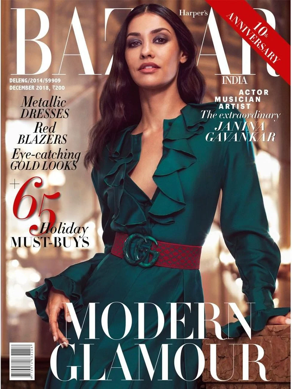 Janina Gavankar for Harper's Bazaar India